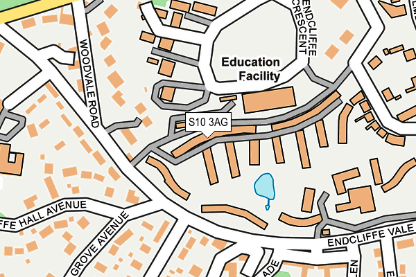 S10 3AG map - OS OpenMap – Local (Ordnance Survey) S10 3AG map - OS OpenMap – Local (Ordnance Survey)