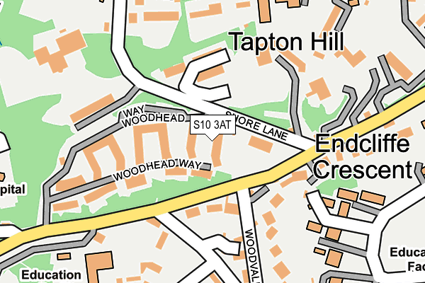 S10 3AT map - OS OpenMap – Local (Ordnance Survey) S10 3AT map - OS OpenMap – Local (Ordnance Survey)