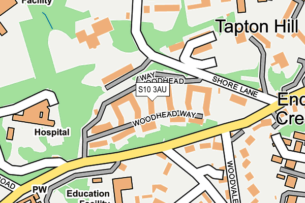 S10 3AU map - OS OpenMap – Local (Ordnance Survey) S10 3AU map - OS OpenMap – Local (Ordnance Survey)