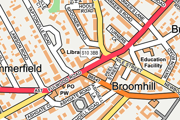 S10 3BB map - OS OpenMap – Local (Ordnance Survey) S10 3BB map - OS OpenMap – Local (Ordnance Survey)