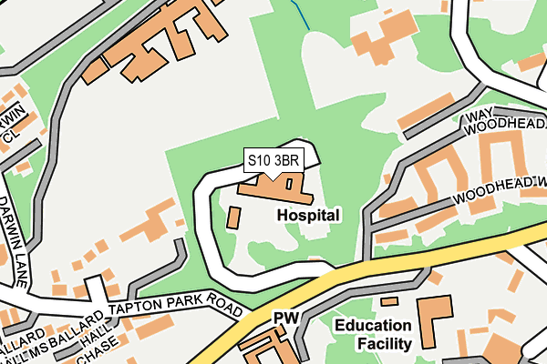 S10 3BR map - OS OpenMap – Local (Ordnance Survey) S10 3BR map - OS OpenMap – Local (Ordnance Survey)