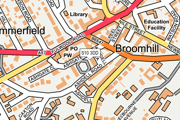 S10 3DD map - OS OpenMap – Local (Ordnance Survey) S10 3DD map - OS OpenMap – Local (Ordnance Survey)