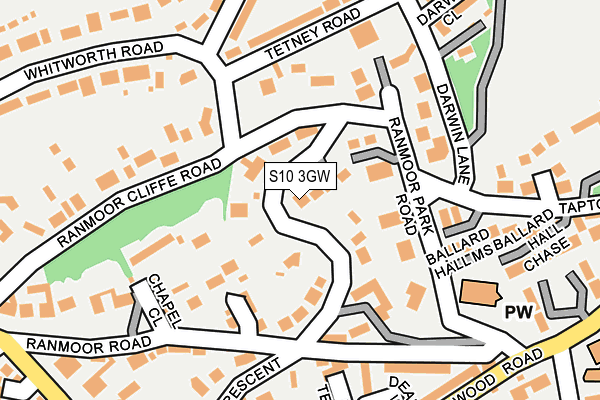 S10 3GW map - OS OpenMap – Local (Ordnance Survey) S10 3GW map - OS OpenMap – Local (Ordnance Survey)