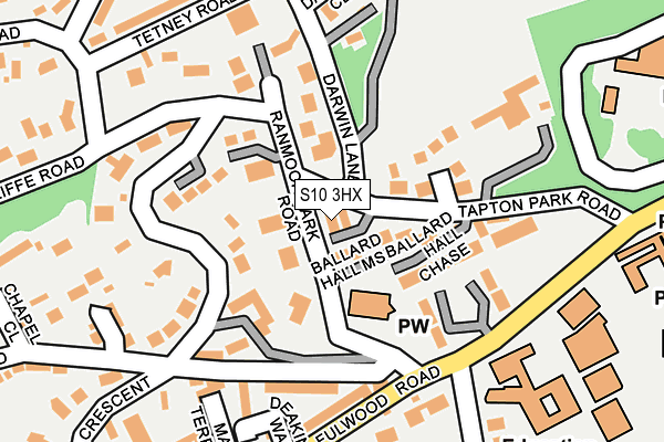 S10 3HX map - OS OpenMap – Local (Ordnance Survey) S10 3HX map - OS OpenMap – Local (Ordnance Survey)