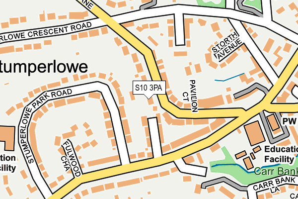 S10 3PA map - OS OpenMap – Local (Ordnance Survey) S10 3PA map - OS OpenMap – Local (Ordnance Survey)