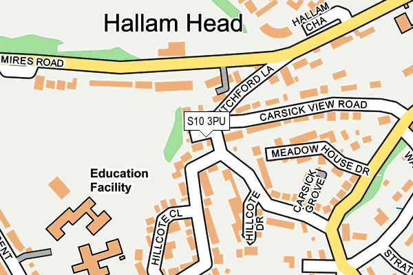S10 3PU map - OS OpenMap – Local (Ordnance Survey) S10 3PU map - OS OpenMap – Local (Ordnance Survey)