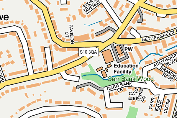 S10 3QA map - OS OpenMap – Local (Ordnance Survey) S10 3QA map - OS OpenMap – Local (Ordnance Survey)