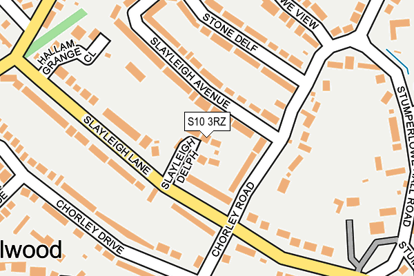 S10 3RZ map - OS OpenMap – Local (Ordnance Survey) S10 3RZ map - OS OpenMap – Local (Ordnance Survey)