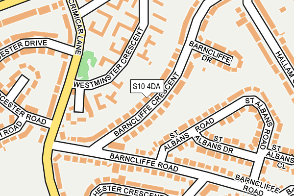 S10 4DA map - OS OpenMap – Local (Ordnance Survey) S10 4DA map - OS OpenMap – Local (Ordnance Survey)