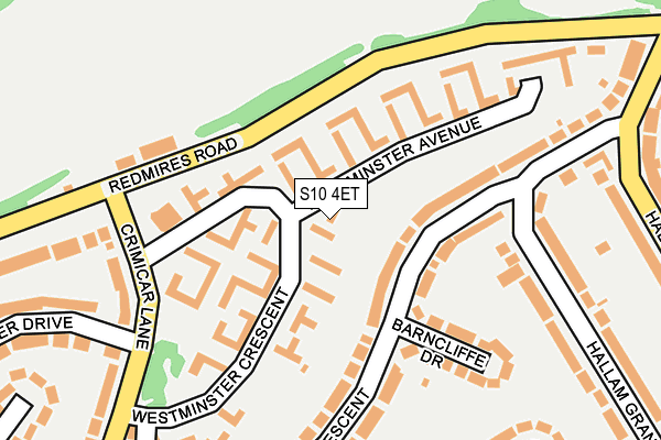 S10 4ET map - OS OpenMap – Local (Ordnance Survey) S10 4ET map - OS OpenMap – Local (Ordnance Survey)