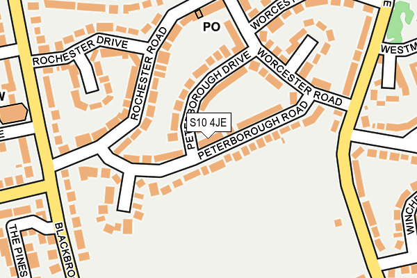S10 4JE map - OS OpenMap – Local (Ordnance Survey) S10 4JE map - OS OpenMap – Local (Ordnance Survey)