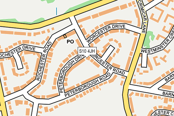 S10 4JH map - OS OpenMap – Local (Ordnance Survey) S10 4JH map - OS OpenMap – Local (Ordnance Survey)
