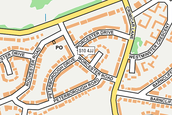 S10 4JJ map - OS OpenMap – Local (Ordnance Survey) S10 4JJ map - OS OpenMap – Local (Ordnance Survey)