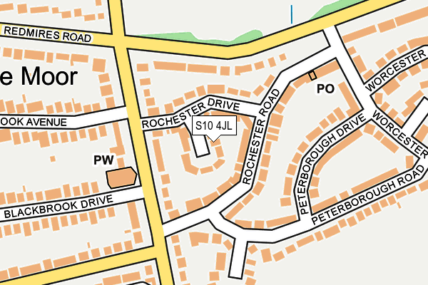 S10 4JL map - OS OpenMap – Local (Ordnance Survey) S10 4JL map - OS OpenMap – Local (Ordnance Survey)