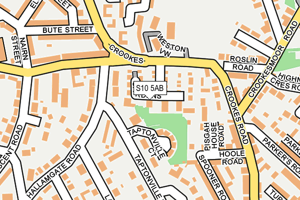 S10 5AB map - OS OpenMap – Local (Ordnance Survey) S10 5AB map - OS OpenMap – Local (Ordnance Survey)