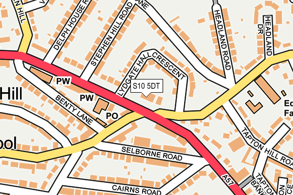S10 5DT map - OS OpenMap – Local (Ordnance Survey) S10 5DT map - OS OpenMap – Local (Ordnance Survey)