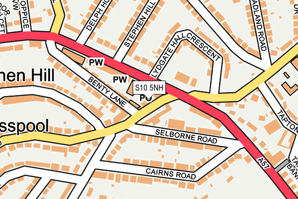 S10 5NH map - OS OpenMap – Local (Ordnance Survey) S10 5NH map - OS OpenMap – Local (Ordnance Survey)