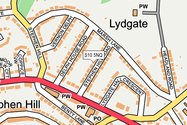S10 5NQ map - OS OpenMap – Local (Ordnance Survey) S10 5NQ map - OS OpenMap – Local (Ordnance Survey)