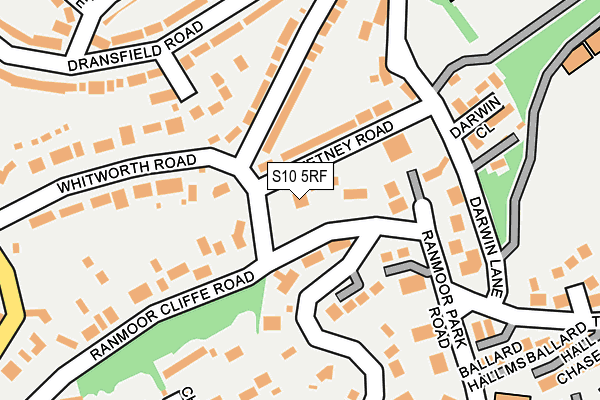 S10 5RF map - OS OpenMap – Local (Ordnance Survey) S10 5RF map - OS OpenMap – Local (Ordnance Survey)