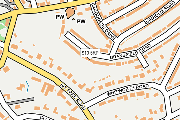 S10 5RP map - OS OpenMap – Local (Ordnance Survey) S10 5RP map - OS OpenMap – Local (Ordnance Survey)