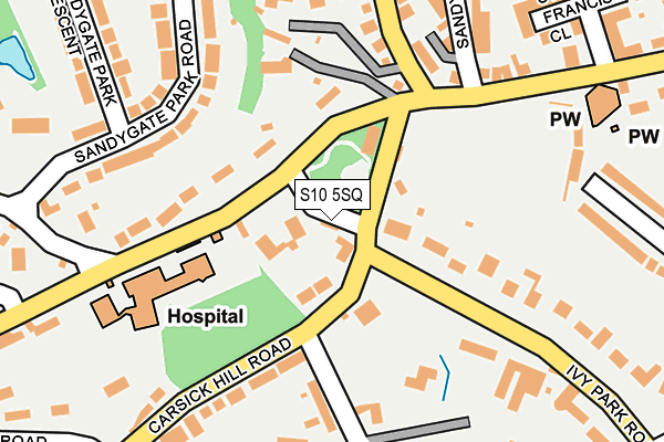 S10 5SQ map - OS OpenMap – Local (Ordnance Survey) S10 5SQ map - OS OpenMap – Local (Ordnance Survey)