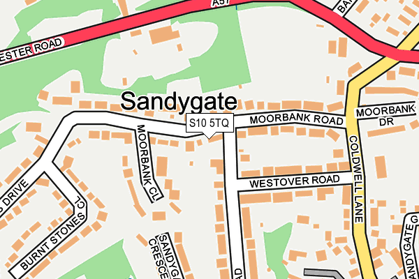 S10 5TQ map - OS OpenMap – Local (Ordnance Survey) S10 5TQ map - OS OpenMap – Local (Ordnance Survey)