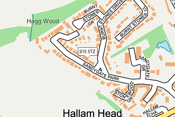 S10 5TZ map - OS OpenMap – Local (Ordnance Survey) S10 5TZ map - OS OpenMap – Local (Ordnance Survey)