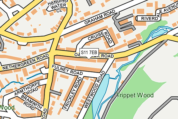 S11 7EB map - OS OpenMap – Local (Ordnance Survey) S11 7EB map - OS OpenMap – Local (Ordnance Survey)