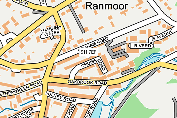 S11 7EF map - OS OpenMap – Local (Ordnance Survey) S11 7EF map - OS OpenMap – Local (Ordnance Survey)