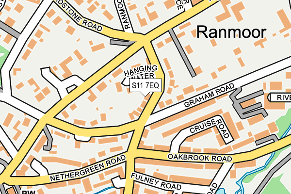 S11 7EQ map - OS OpenMap – Local (Ordnance Survey)