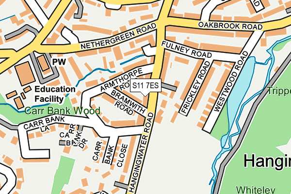 S11 7ES map - OS OpenMap – Local (Ordnance Survey) S11 7ES map - OS OpenMap – Local (Ordnance Survey)