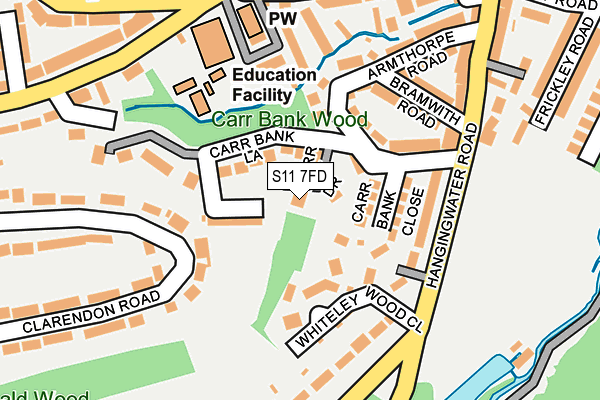 S11 7FD map - OS OpenMap – Local (Ordnance Survey) S11 7FD map - OS OpenMap – Local (Ordnance Survey)