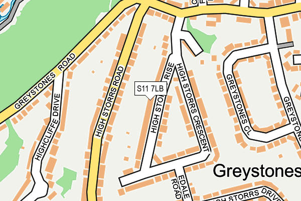S11 7LB map - OS OpenMap – Local (Ordnance Survey) S11 7LB map - OS OpenMap – Local (Ordnance Survey)