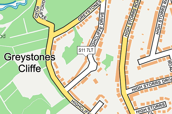S11 7LT map - OS OpenMap – Local (Ordnance Survey) S11 7LT map - OS OpenMap – Local (Ordnance Survey)