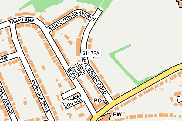 S11 7RA map - OS OpenMap – Local (Ordnance Survey) S11 7RA map - OS OpenMap – Local (Ordnance Survey)