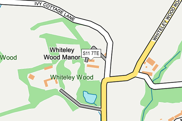 S11 7TE map - OS OpenMap – Local (Ordnance Survey) S11 7TE map - OS OpenMap – Local (Ordnance Survey)