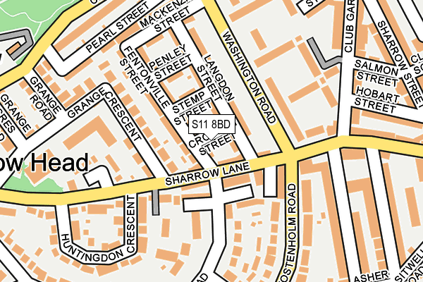 S11 8BD map - OS OpenMap – Local (Ordnance Survey) S11 8BD map - OS OpenMap – Local (Ordnance Survey)