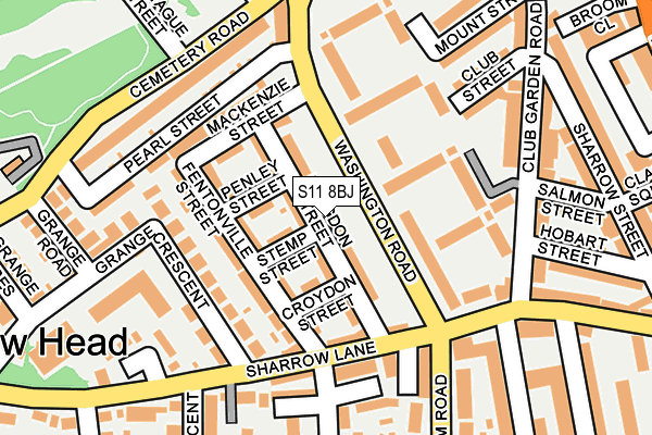 S11 8BJ map - OS OpenMap – Local (Ordnance Survey) S11 8BJ map - OS OpenMap – Local (Ordnance Survey)