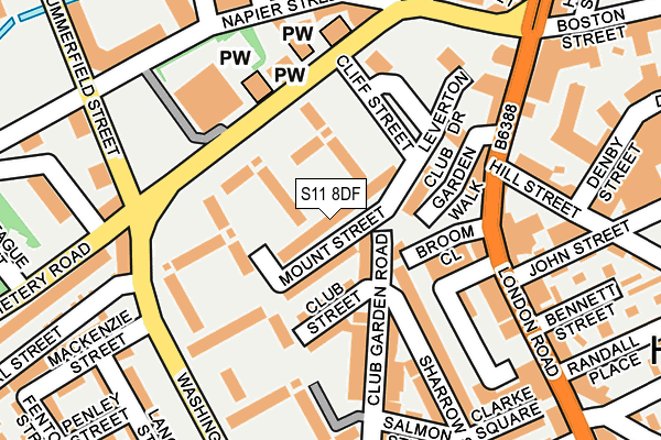 S11 8DF map - OS OpenMap – Local (Ordnance Survey) S11 8DF map - OS OpenMap – Local (Ordnance Survey)