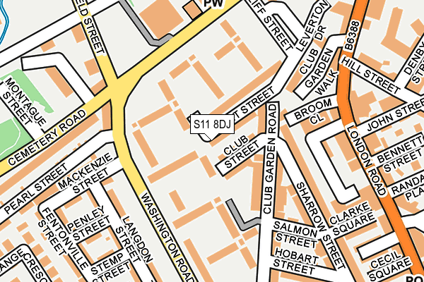 S11 8DJ map - OS OpenMap – Local (Ordnance Survey) S11 8DJ map - OS OpenMap – Local (Ordnance Survey)