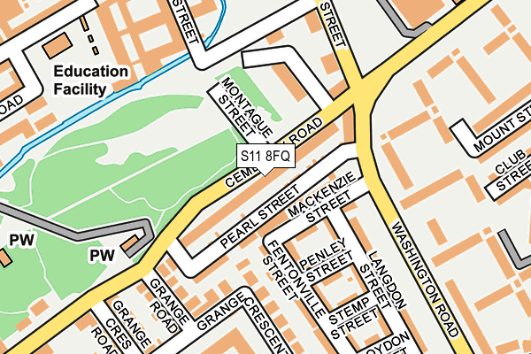S11 8FQ map - OS OpenMap – Local (Ordnance Survey) S11 8FQ map - OS OpenMap – Local (Ordnance Survey)