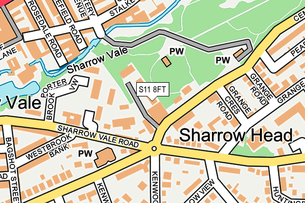 S11 8FT map - OS OpenMap – Local (Ordnance Survey) S11 8FT map - OS OpenMap – Local (Ordnance Survey)