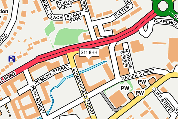 S11 8HH map - OS OpenMap – Local (Ordnance Survey) S11 8HH map - OS OpenMap – Local (Ordnance Survey)