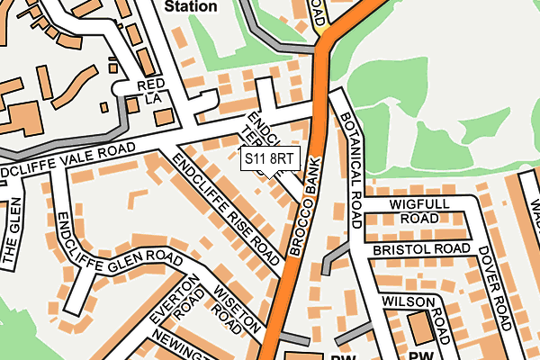 S11 8RT map - OS OpenMap – Local (Ordnance Survey) S11 8RT map - OS OpenMap – Local (Ordnance Survey)