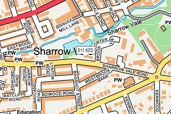S11 8ZD map - OS OpenMap – Local (Ordnance Survey) S11 8ZD map - OS OpenMap – Local (Ordnance Survey)