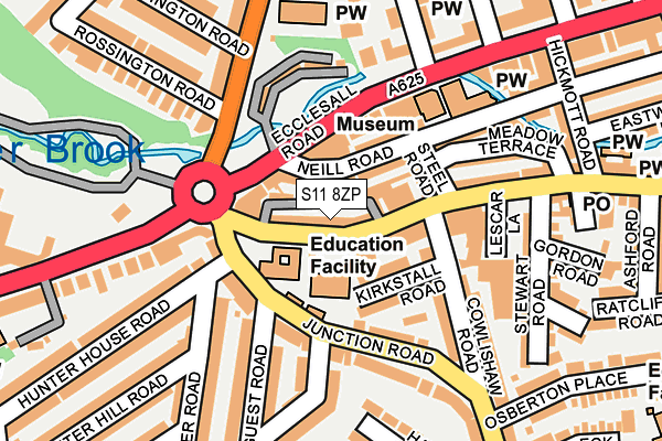 S11 8ZP map - OS OpenMap – Local (Ordnance Survey) S11 8ZP map - OS OpenMap – Local (Ordnance Survey)