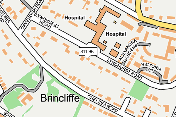 S11 9BJ map - OS OpenMap – Local (Ordnance Survey) S11 9BJ map - OS OpenMap – Local (Ordnance Survey)