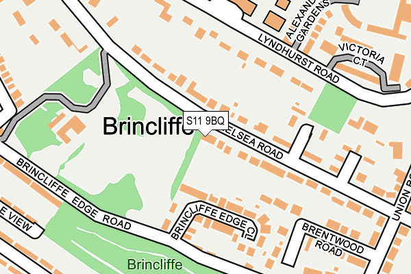 S11 9BQ map - OS OpenMap – Local (Ordnance Survey) S11 9BQ map - OS OpenMap – Local (Ordnance Survey)