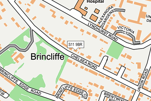 S11 9BR map - OS OpenMap – Local (Ordnance Survey) S11 9BR map - OS OpenMap – Local (Ordnance Survey)