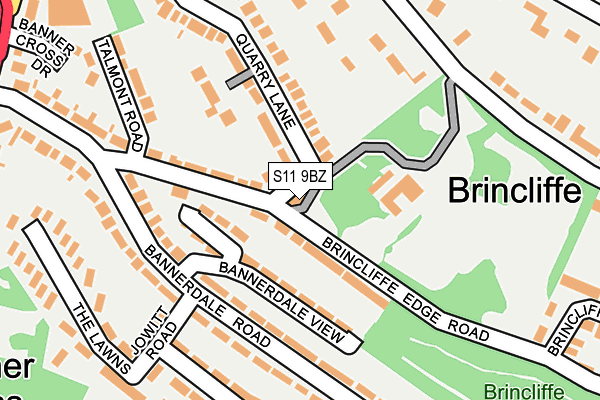 S11 9BZ map - OS OpenMap – Local (Ordnance Survey) S11 9BZ map - OS OpenMap – Local (Ordnance Survey)